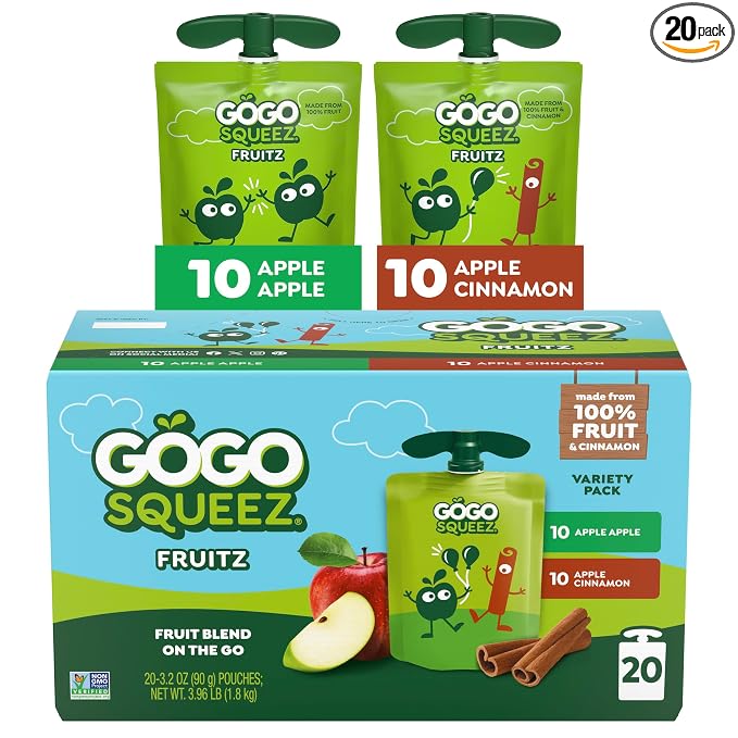 GoGo squeeZ applesauce and fruit puree 20-count variety pack