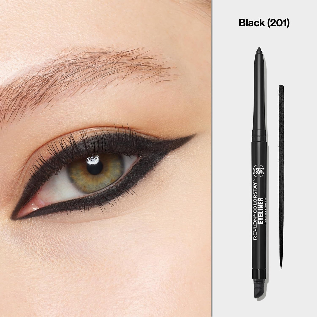 Revlon ColorStay eyeliner pencil in 201 Black