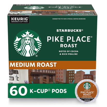 Starbucks medium roast Keurig pods for hot or iced coffee