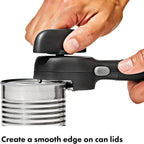 OXO side-wind can opener with nonslip knob
