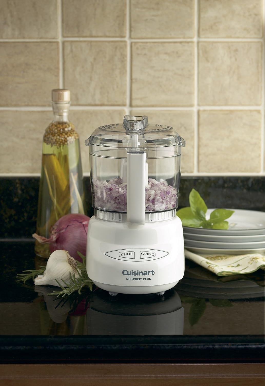 Cuisinart food chopper with reversible stainless steel blade