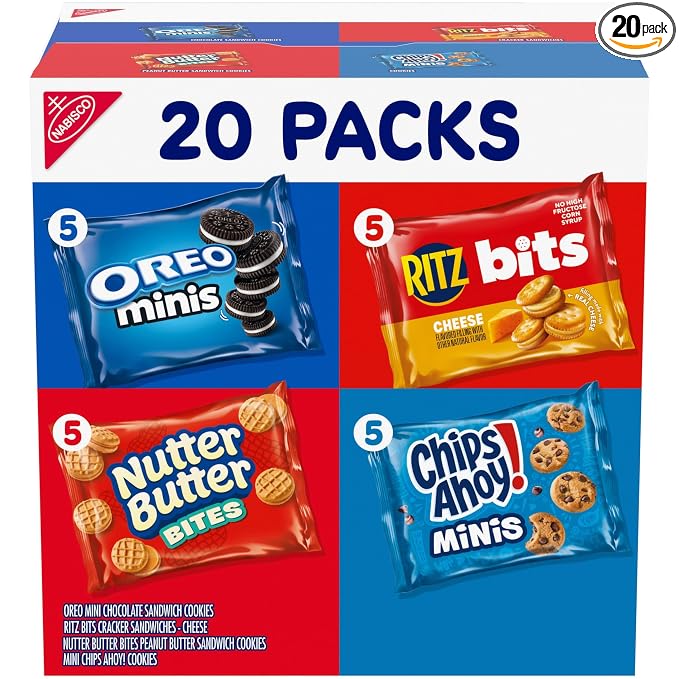NABISCO snacks variety pack 20 count box