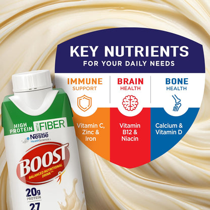 BOOST protein shake with 20g protein vanilla flavor