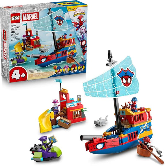 LEGO Marvel Team Spidey Pirate Ship building set box