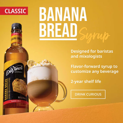 Banana bread syrup for frappes and cocktails