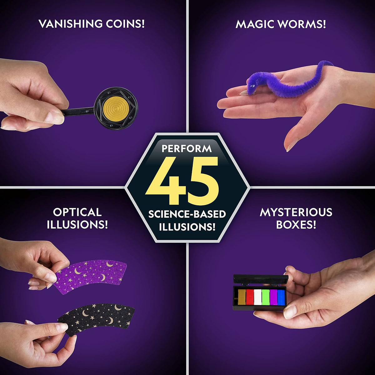 Kids magic kit with classic magician props
