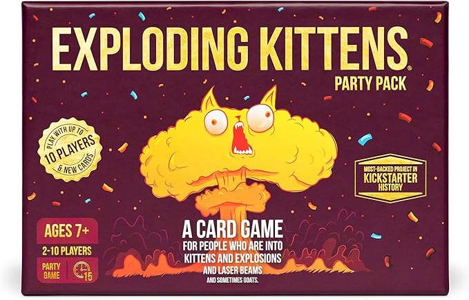 Family card game with kitten themed strategy