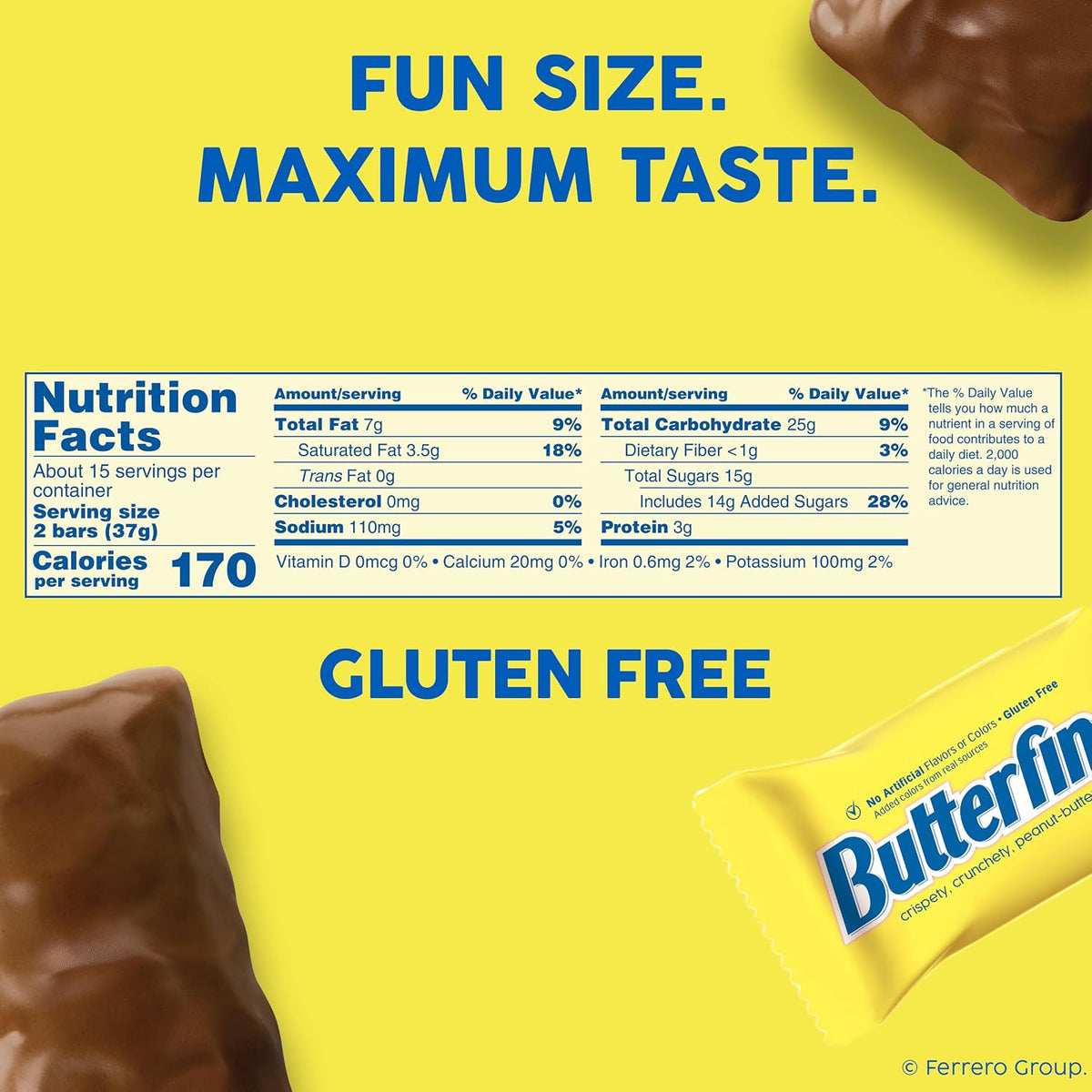Butterfinger peanut butter chocolatey candy for Halloween
