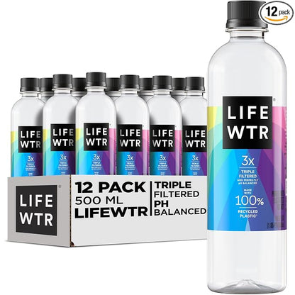 LIFEWTR pH balanced purified water 12 pack bottles