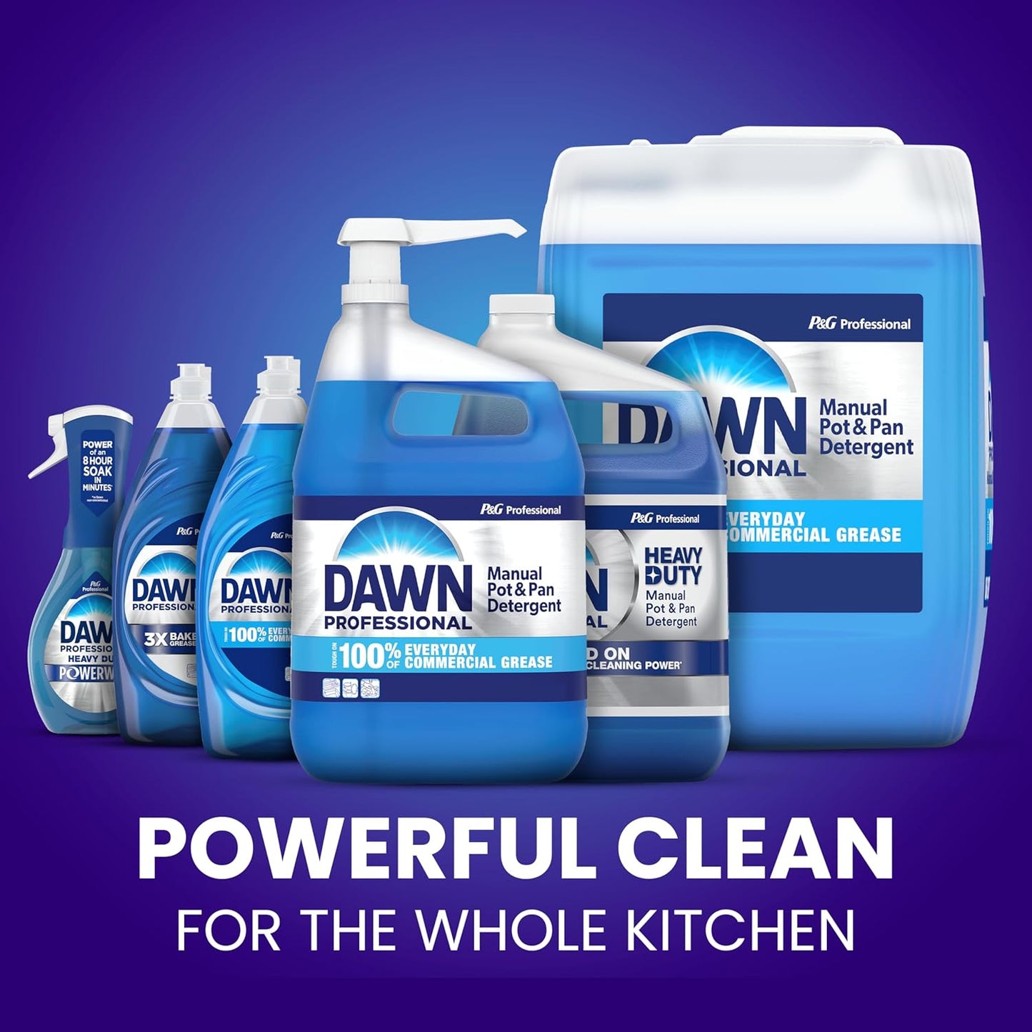 Dawn PRO Manual Pot and Pan Detergent, Dish Soap Liquid for Dishwashing by Hand, Bulk Concentrate for Commercial Use, 1 gal