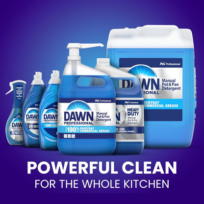Dawn PRO Manual Pot and Pan Detergent, Dish Soap Liquid for Dishwashing by Hand, Bulk Concentrate for Commercial Use, 1 gal