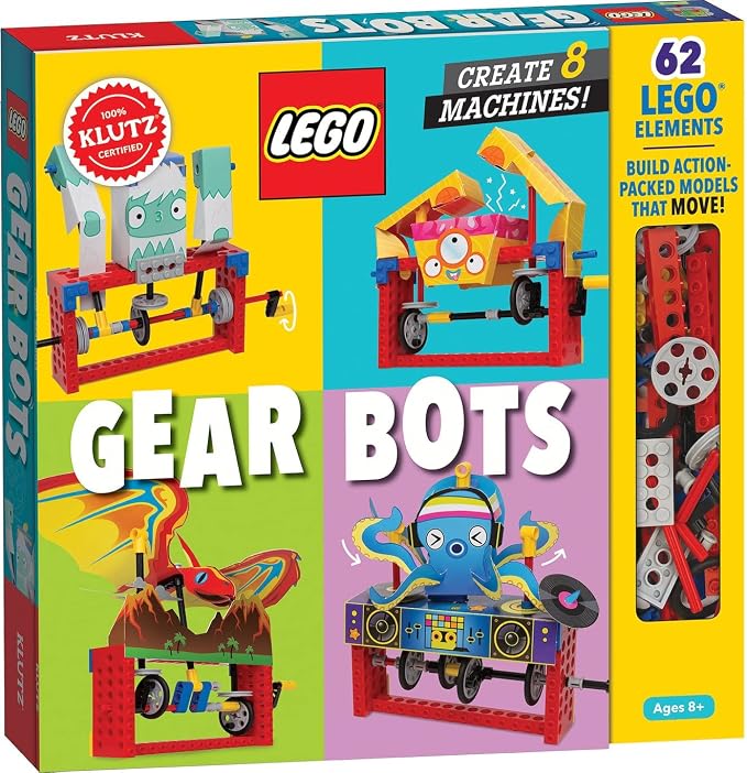 Klutz LEGO Gear Bots STEM activity kit for kids ages 8 to 12