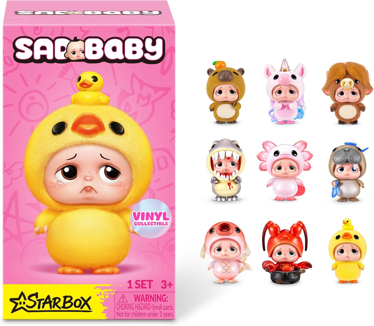 Sad Baby Animals Series 1 mini vinyl figurine box