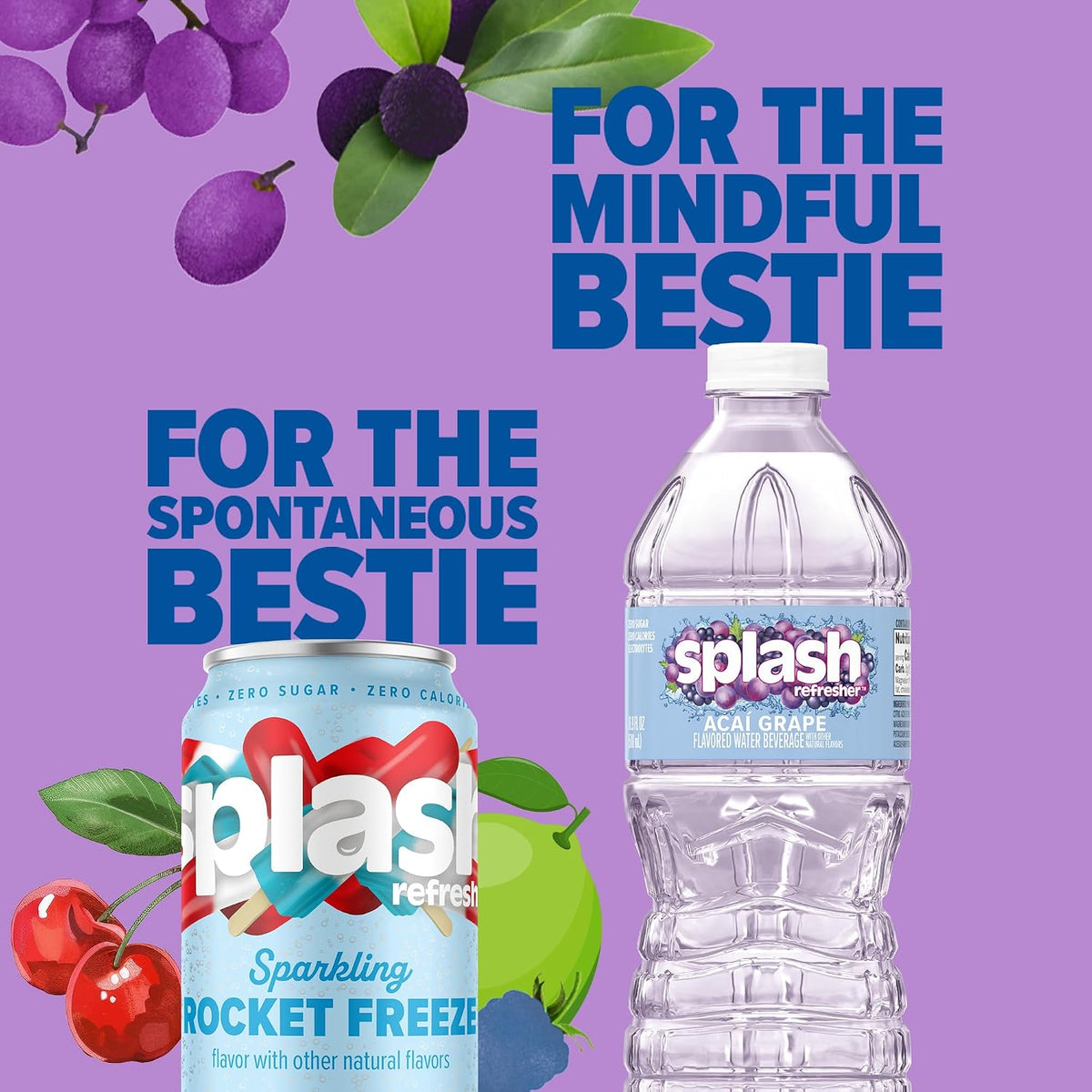 SPLASH REFRESHER bottled water multi-pack for hydration