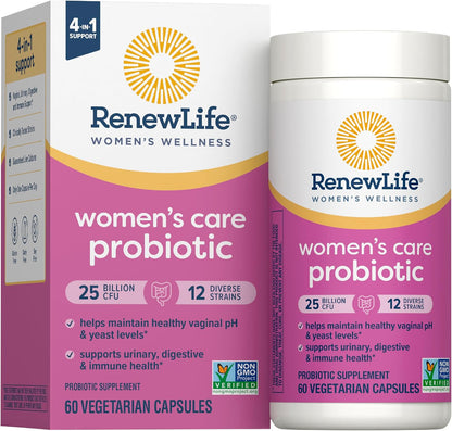 Renew Life women's probiotic supplement bottle front view