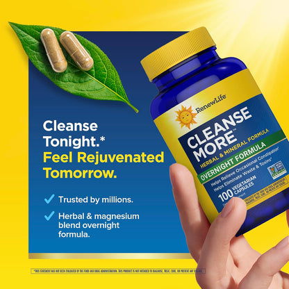 Renew Life Cleanse More 100 count digestive wellness capsules