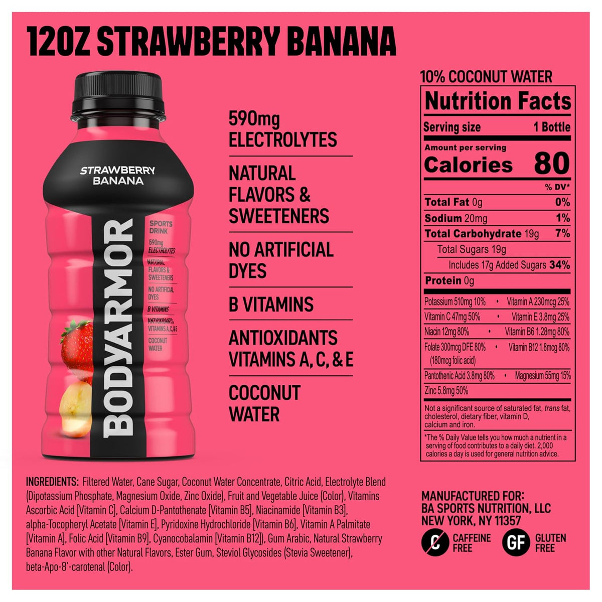 BODYARMOR 12 oz sports drink pack
