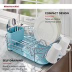 Rust resistant coated wire dish rack for countertops