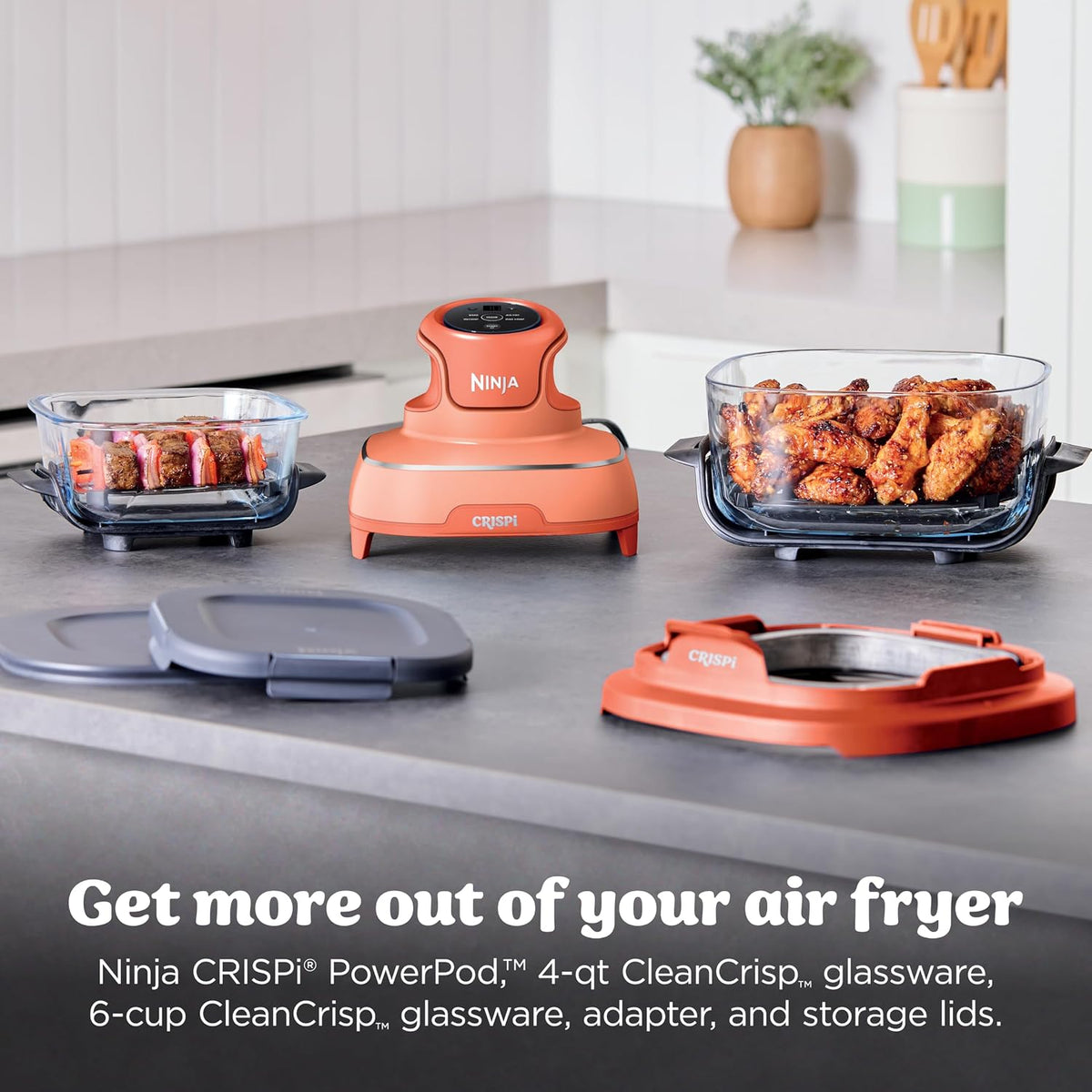 Ninja Crispi air fryer with CleanCrisp container
