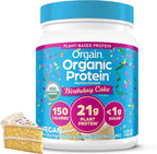 Orgain creamy chocolate fudge vegan protein powder image 1