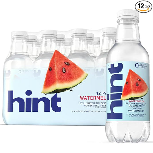 Hint Watermelon flavored water 12 pack bottles