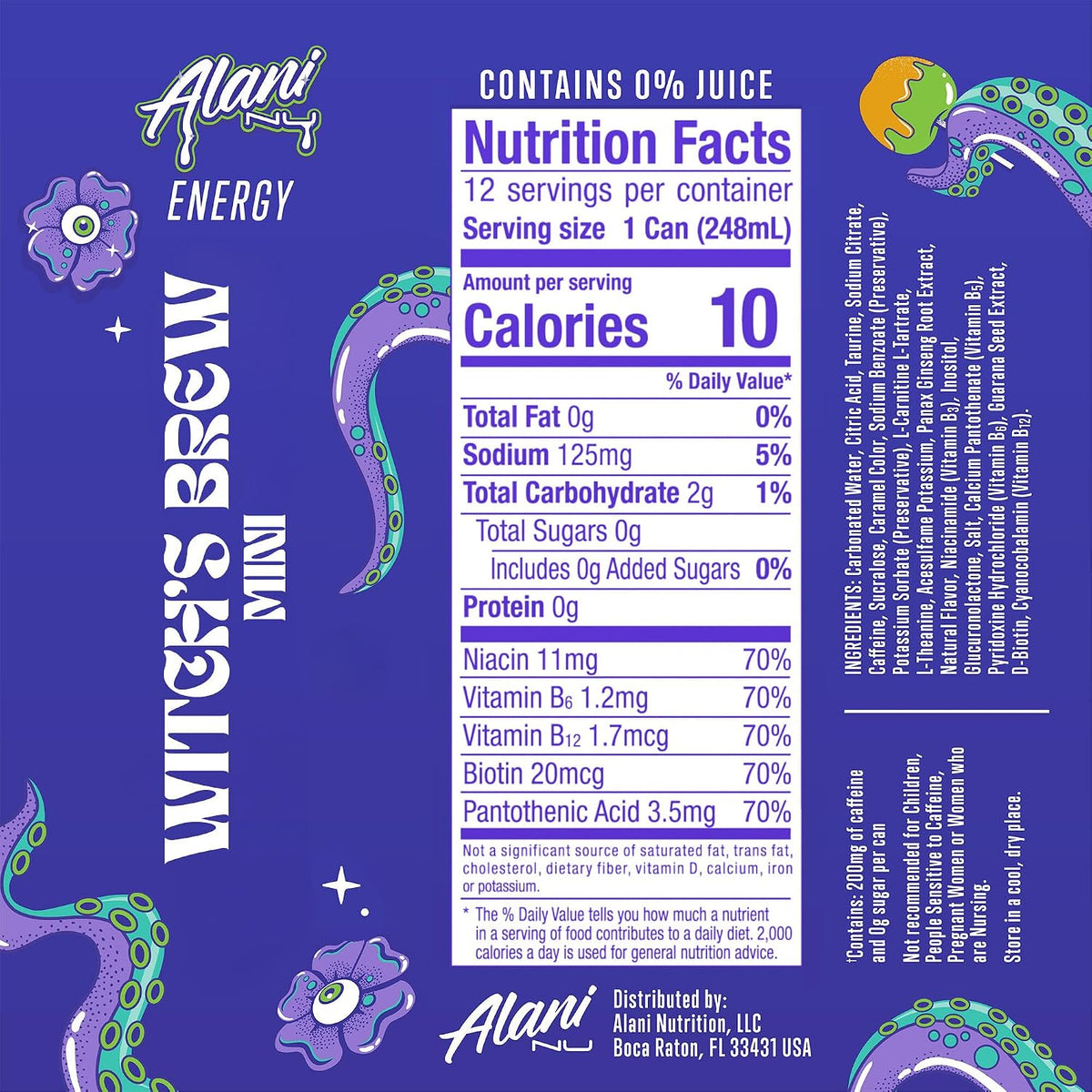 Alani Nu WITCHES BREW 8 fl oz cans