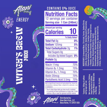 Alani Nu WITCHES BREW 8 fl oz cans