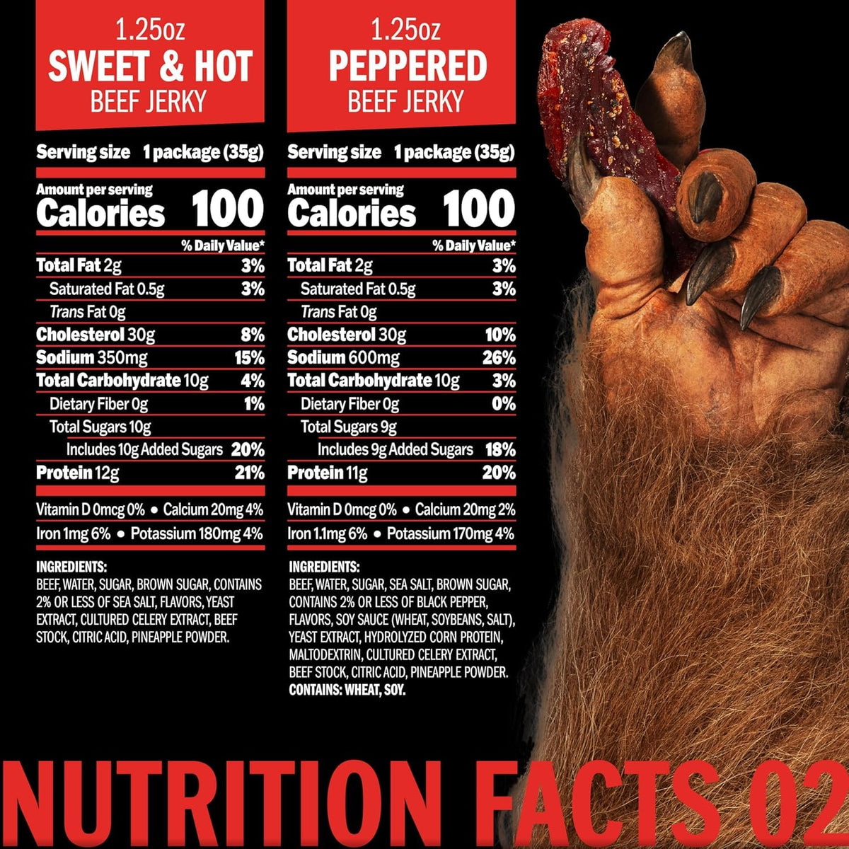 Spicy beef jerky assortment for gifting and snacking