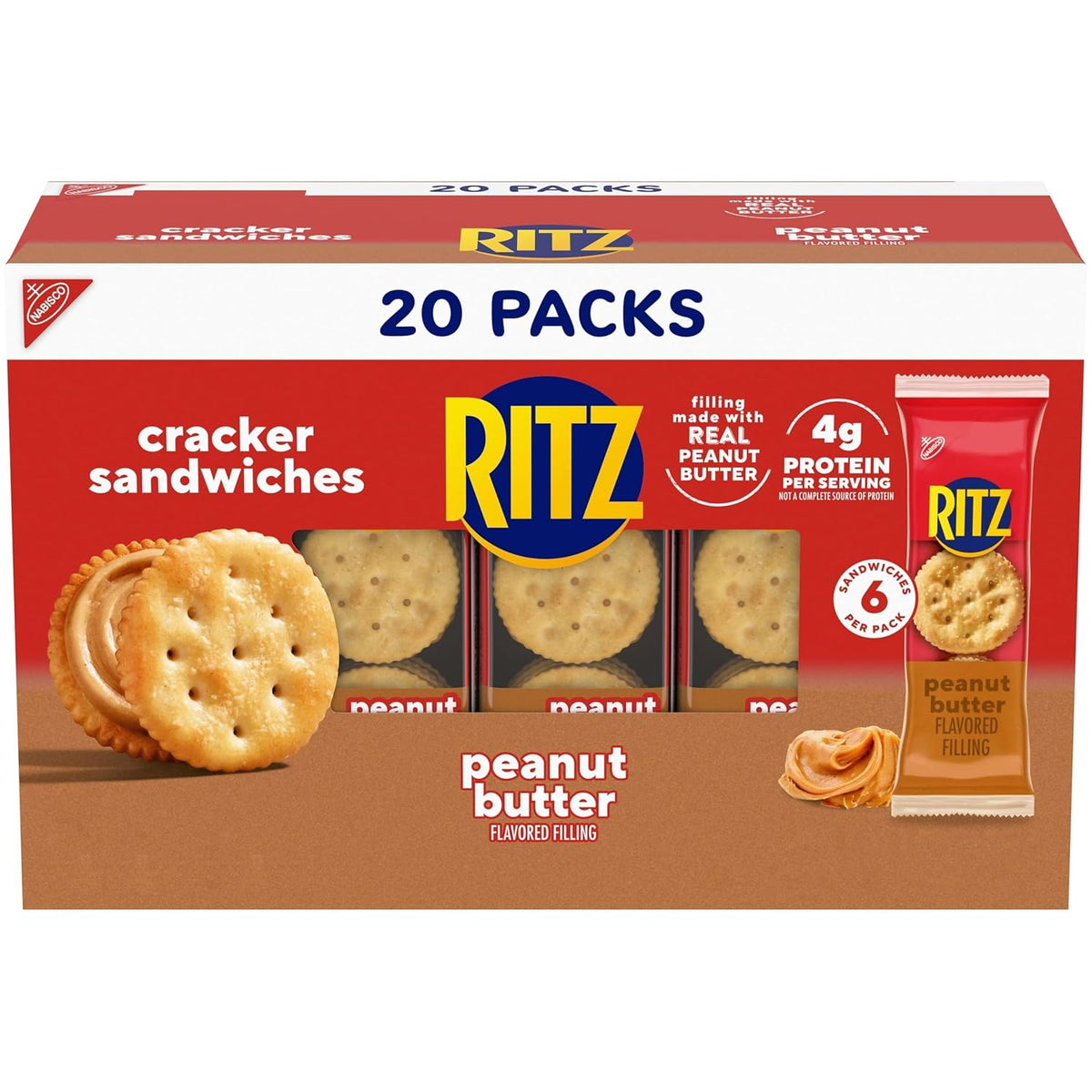 RITZ peanut butter crackers bulk snack box