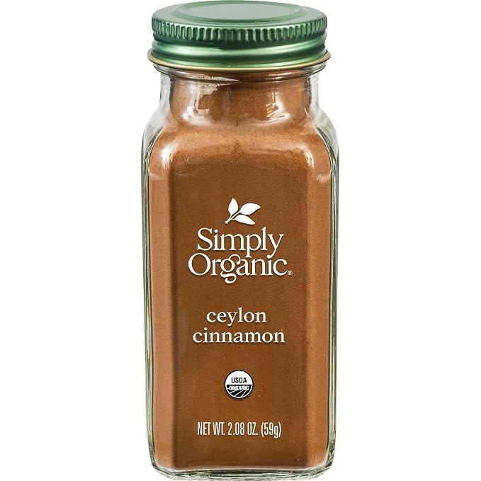Simply Organic Ground Ceylon Cinnamon jar