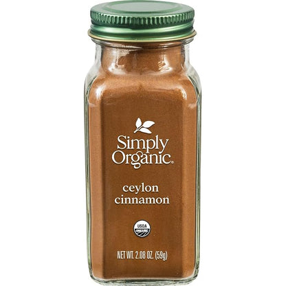 Simply Organic Ground Ceylon Cinnamon jar