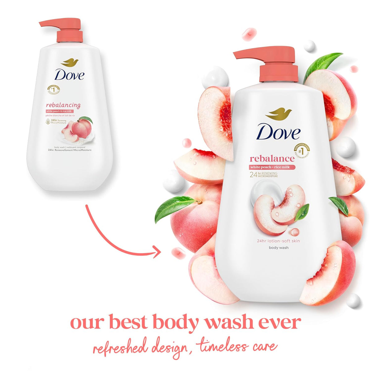 Dove sulfate-free and paraben-free creamy body wash