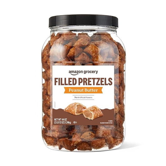 Amazon Fresh peanut butter filled pretzels, 44 oz