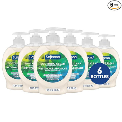 Softsoap Aloe Vera moisturizing liquid hand soap 6-pack