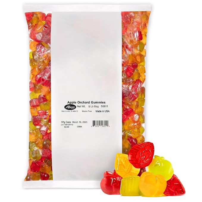 Albanese Apple Orchard Gummies 5lb Halloween candy bag