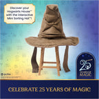 Interactive Mini Sorting Hat with moving eyebrows and mouth
