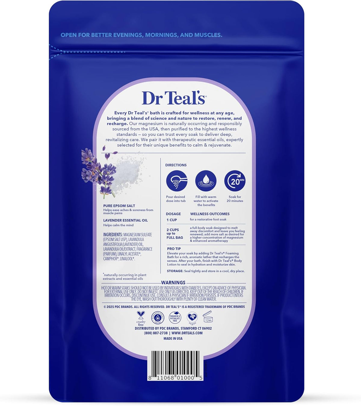 48 oz Dr Teal's Epsom salt soaking solution