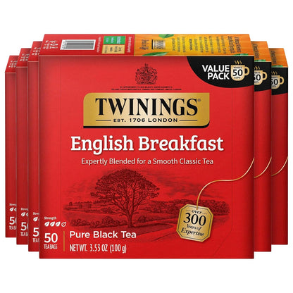 Twinings English Breakfast individually wrapped tea bags
