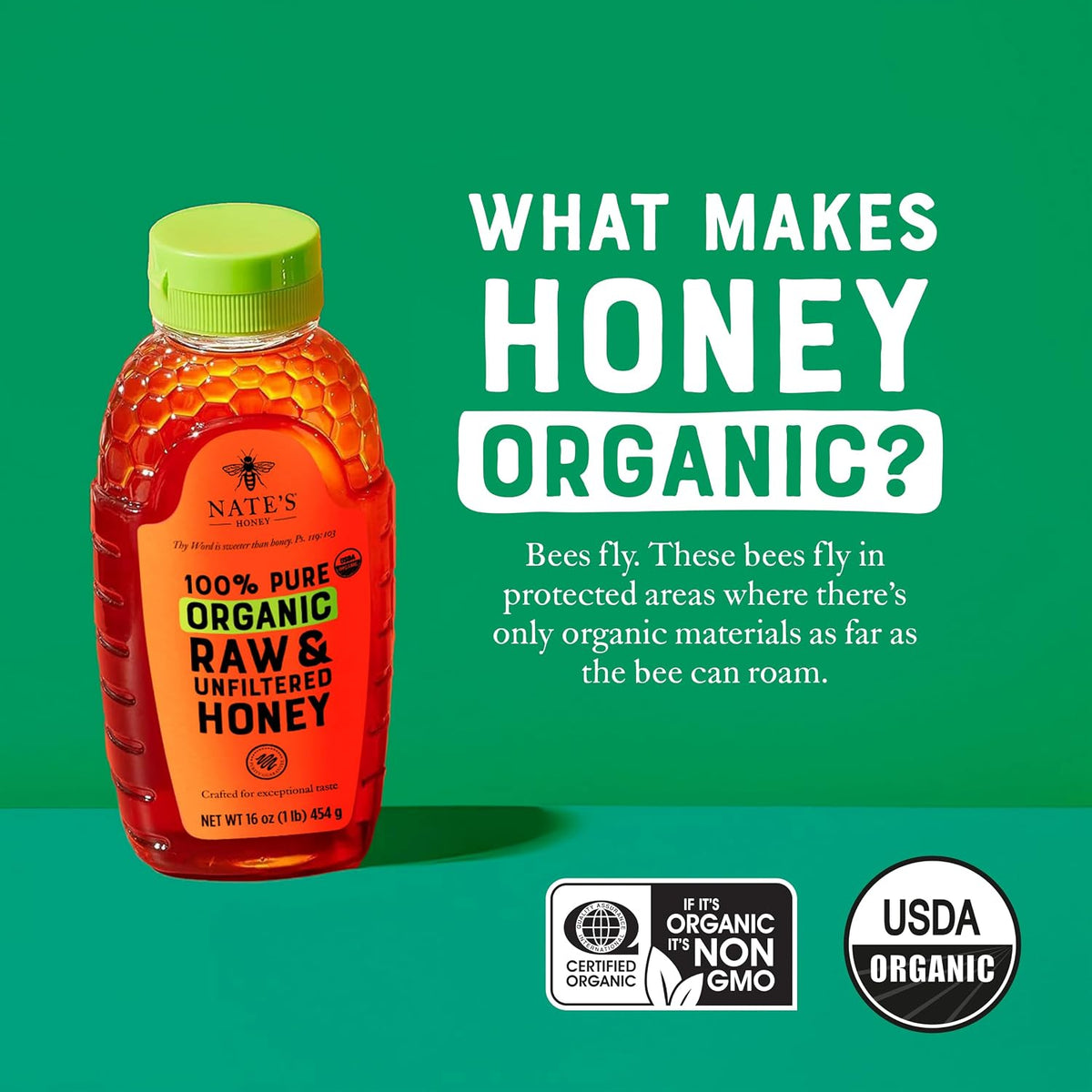 Raw unfiltered honey pantry sweetener