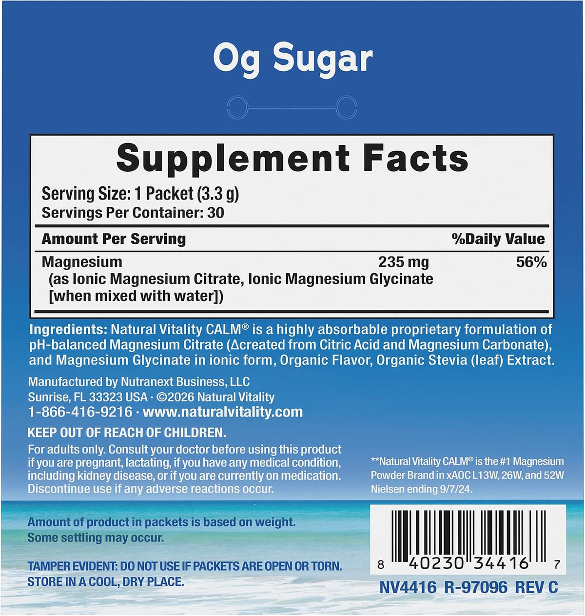 Convenient magnesium supplement packets for daily use