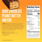 Dark chocolate peanut butter wafer candy bar package