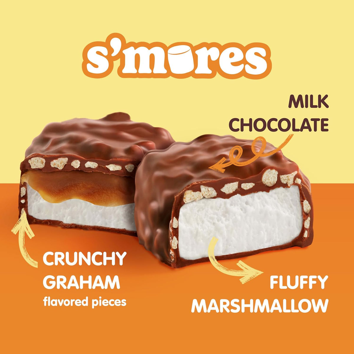 Whitman's s'mores caramel chocolate snack bag