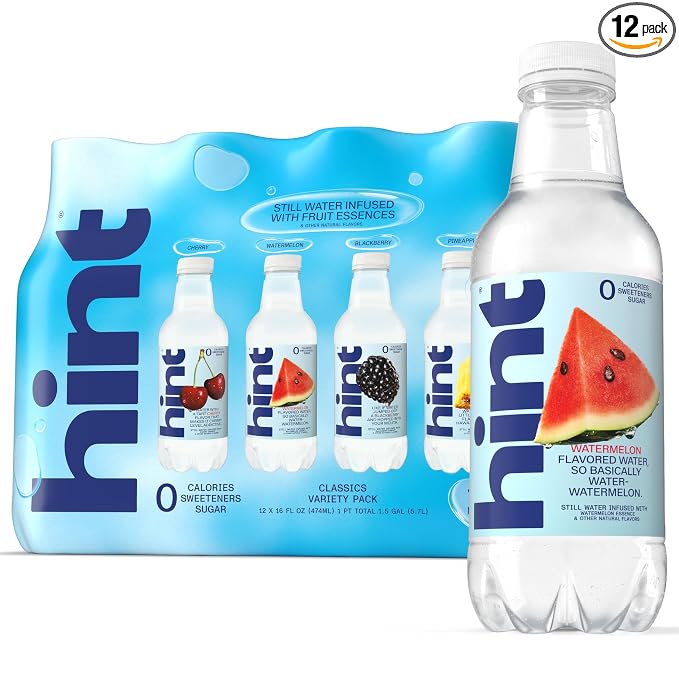 Hint zero sugar flavored water 12 pack variety