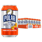 Polar sparkling water cranberry clementine flavor