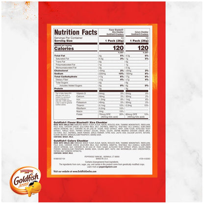 Goldfish single serve cheddar cracker snack packs