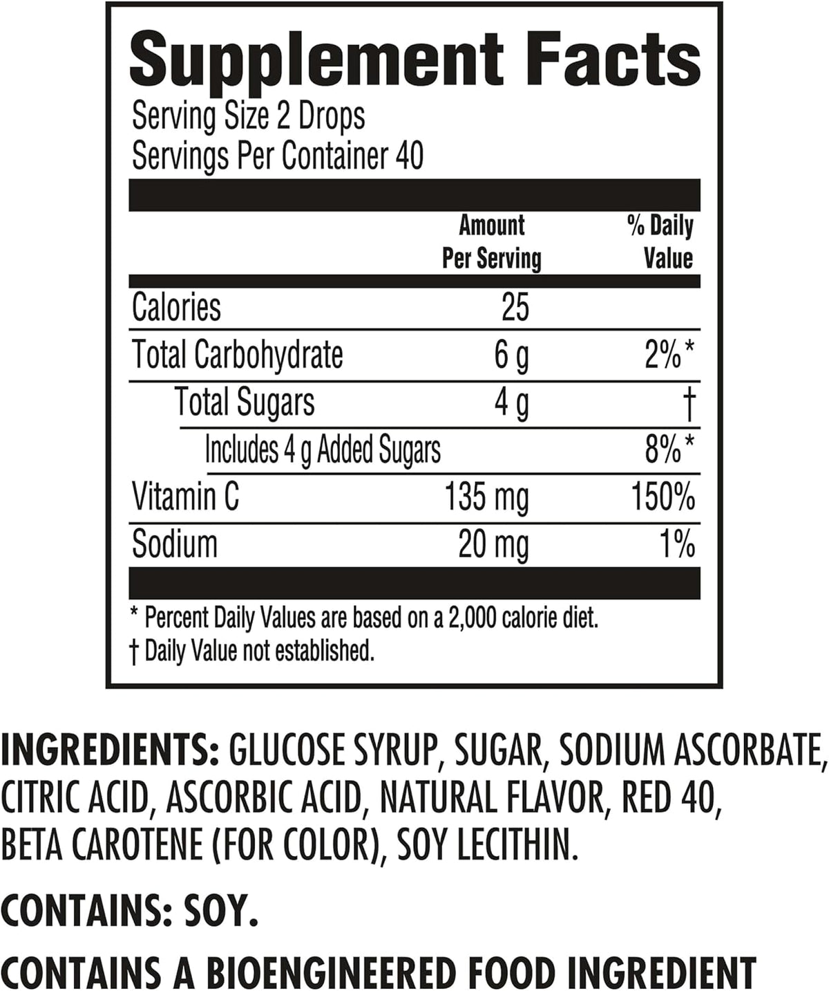 HALLS Defense drops with 60 mg Vitamin C per drop