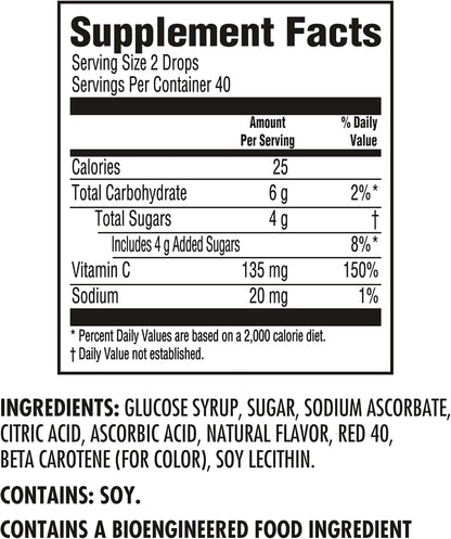 HALLS Defense drops with 60 mg Vitamin C per drop