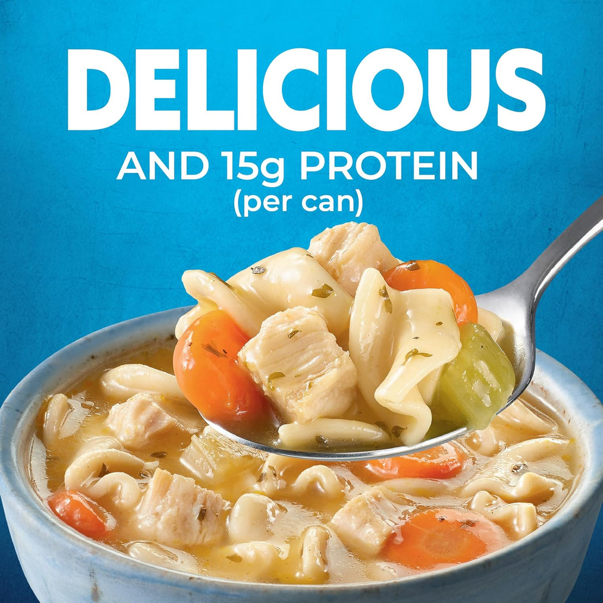 Progresso Rich & Hearty canned chicken noodle soup label