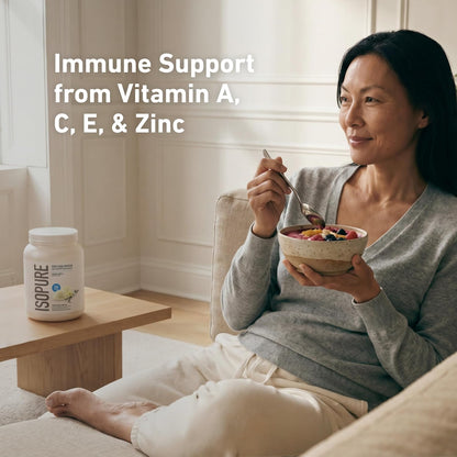 Isopure Zero Carb Creamy Vanilla protein supplement