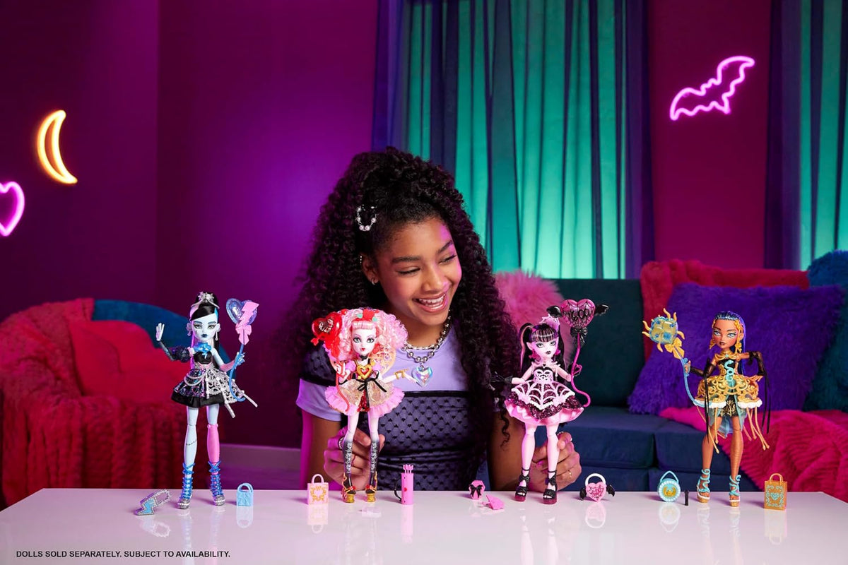 Monster High collectible doll with balloons and gifts